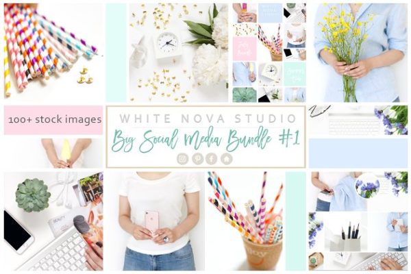 社交媒体贴图模板蚂蚁素材精选大合集 Big Social Media Bundle