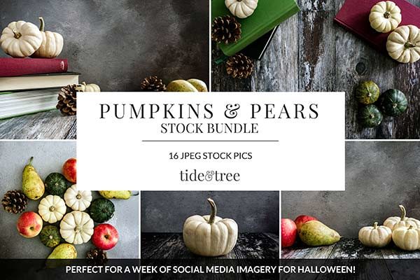 南瓜&梨子主题的社交媒体分享高清图片下载 Pumpkins & Pears [jpg]