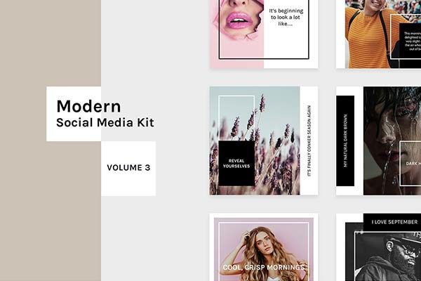 时尚的社交广告图片模板第一素材精选下载[PSD]