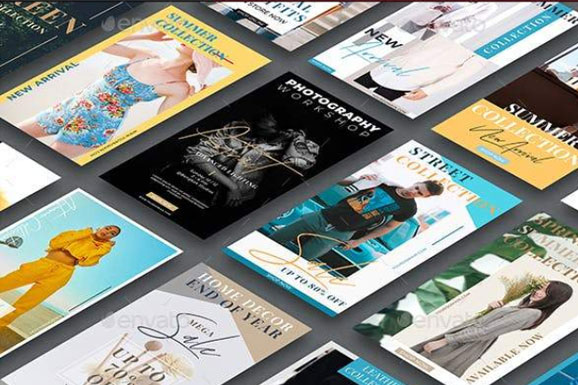 时尚Instagram社交媒体故事帖子模板第一素材精选