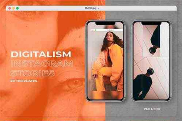 时尚现代风格Instagram社交故事模板蚂蚁素材精选