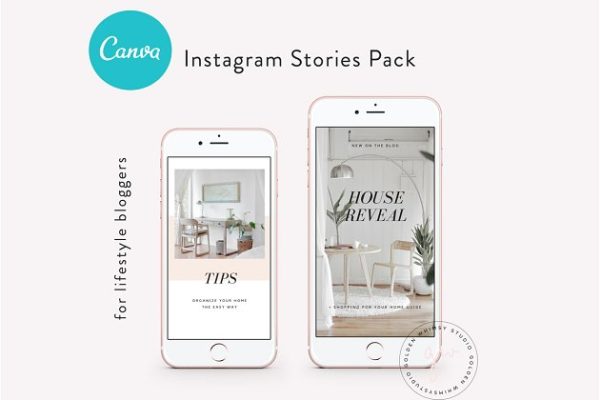 创意生活场景INS博客故事贴图模板第一素材精选 CANVA Insta Stories Templates Vol.1