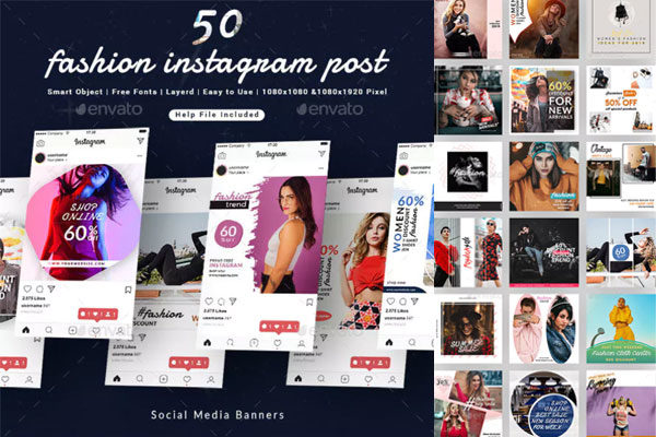 时尚Instagram产品广告促销帖子模板蚂蚁素材精选