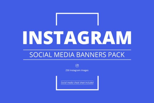 250个社交媒体营销Banner设计模板第一素材精选素材 Instagram Social Media Banners Pack