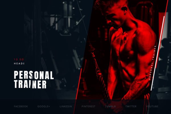 健身私教社交媒体设计素材套装 Personal Fitness Trainer – Social Media Kit