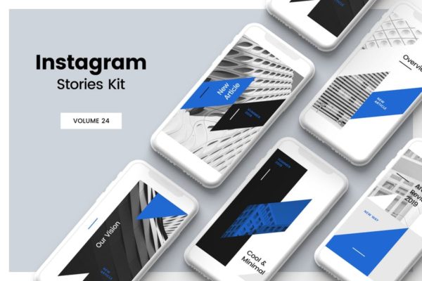Instagram社交媒体品牌故事企业宣传设计素材 Instagram Stories Kit (Vol.25)