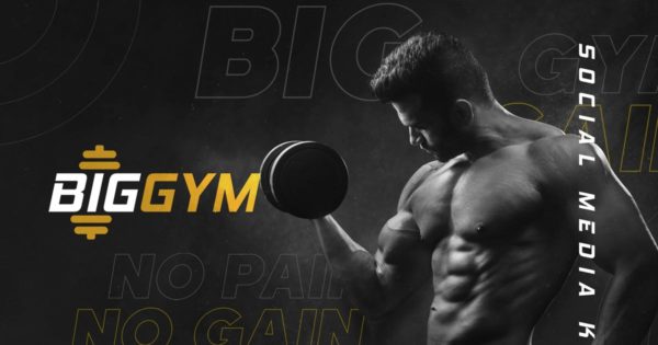 健身房&私教社交媒体设计工具包 Gym & Personal Fitness Trainer – Social Media Kit