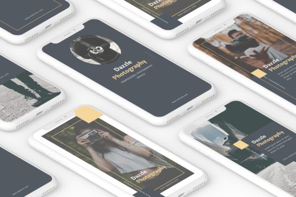 摄影品牌推广Instagram品牌故事设计素材 Dazzle Photography Instagram Story
