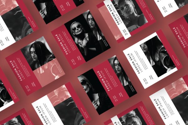 Instagram/Facebook/Twitter社交媒体方形广告设计模板蚂蚁素材精选v112 SRTP – Social Media Kit.112