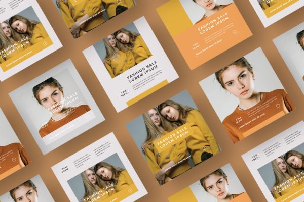 女性服装品牌社交推广设计素材包v114 SRTP – Social Media Kit.114