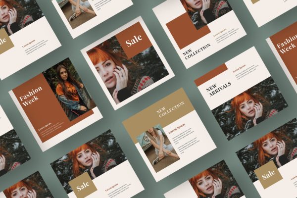 时装秀/时装周社交推广设计素材v39 ADL Social Media Kit.39