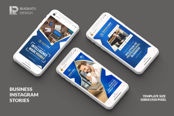 Instagram社交平台企业品牌故事推广设计模板第一素材精选 Business R1 Instagram Story Template