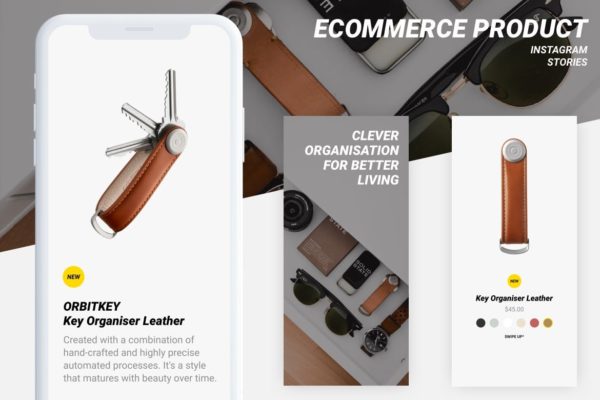 社交电商新品发布Instagram推广设计素材 Ecommerce Instagram stories templates