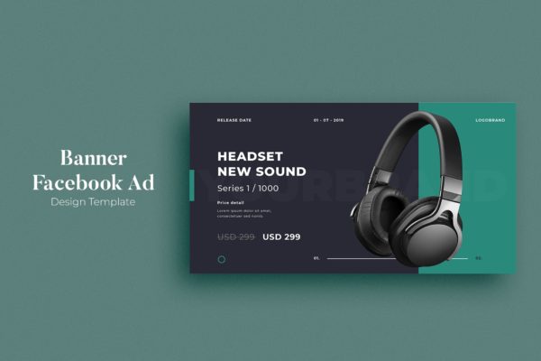 Facebook社交网站单品促销广告设计模板第一素材精选v05 SRTP – Facebook Ad.05