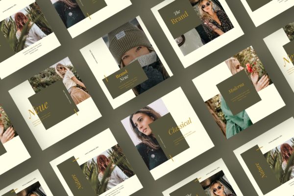 适合做品牌社交推广的设计素材包v48 ADL Social Media Kit.48