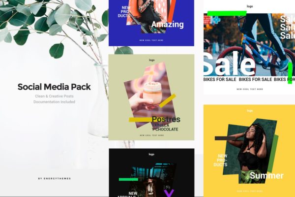 5款社交媒体促销Banner横幅广告设计模板第一素材精选v83 Social Media Banners – Vol83