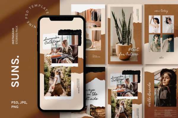 Instagram社交时尚品牌故事推广素材 Fashion Instagram Stories