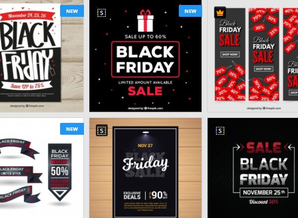 第四弹：30+黑色星期五促销广告物料素材 Black Friday Sales Graphics