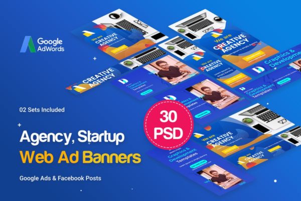 创意机构/工作室营销banner蚂蚁素材精选广告模板 Creative Agency, Studio Banners Ad