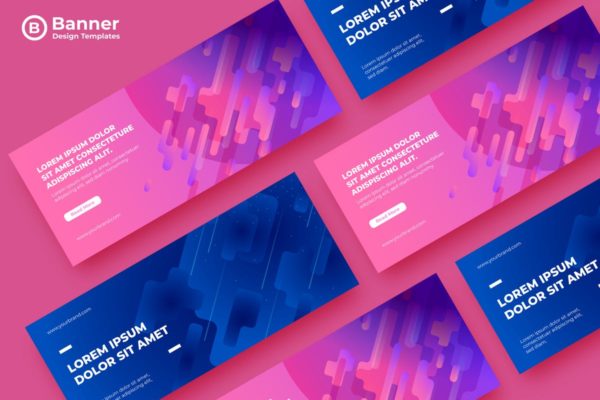 充满科技感的网站广告Banner设计模板 SRTP Banners Template.05