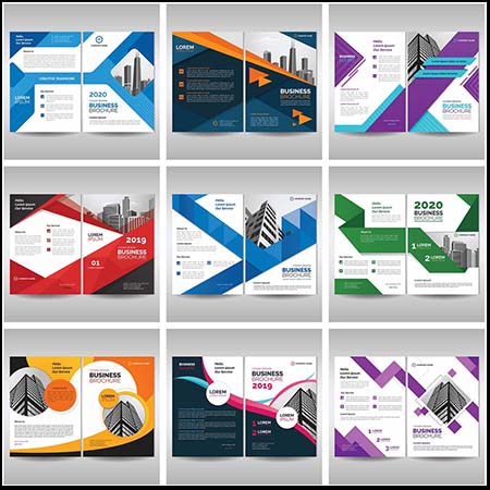 18款大气企业传单设计模板