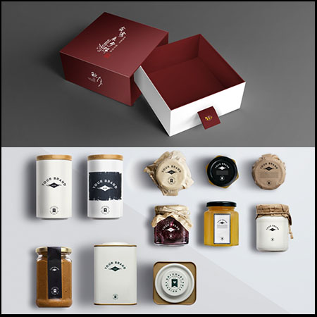 10中国风复古中秋月饼礼物包装盒样机