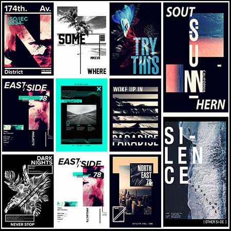 137款欧美艺术PSD海报