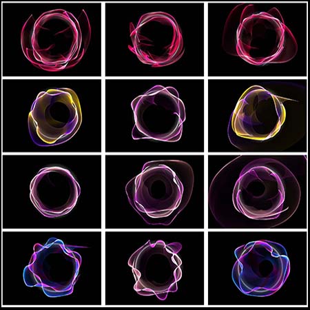 圆形渐变炫彩背景overlay覆盖素材