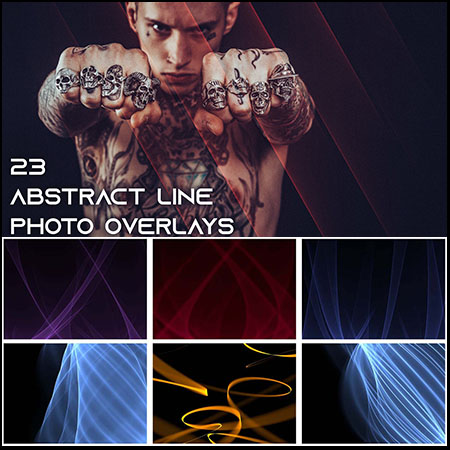 23款抽象线条照片overlay覆盖叠加素材
