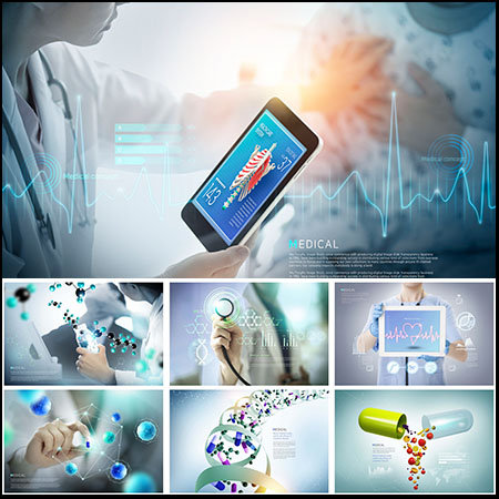 生物制药医疗科技科学医院医药研究胶囊背景PSD素材