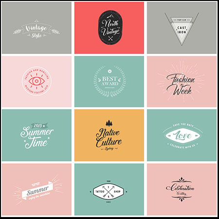 50个漂亮的LOGO图标PSD分层素材