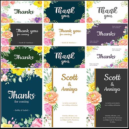 婚礼喜庆日子邀请函背景PSD分层素材