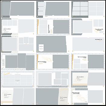 欧美风婚纱写真儿童PSD模板