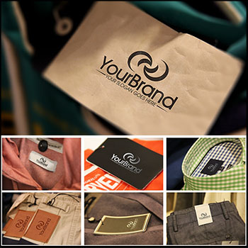 衣服吊牌标签PSD样机模型