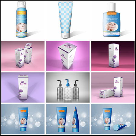 瓶装护肤品PSD样机模型