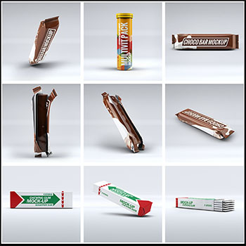 46款巧克力口香糖PSD样机模型