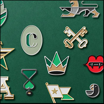 圆形珐琅徽章胸章领扣产品VI展示模版mockup智能贴图样机psD素材