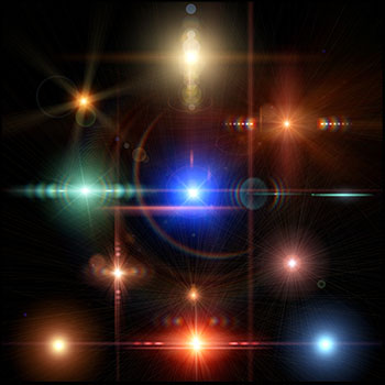 30款彩色灯光光斑光晕光线overlay覆盖层素材