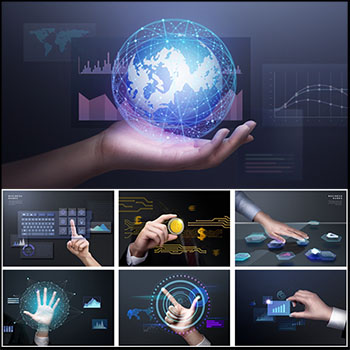 13款商务金融触屏主题PSD横幅海报背景插图