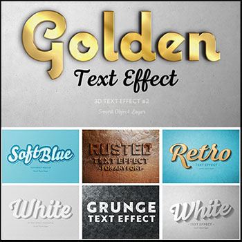 24款创意艺术字一键置换样机模型