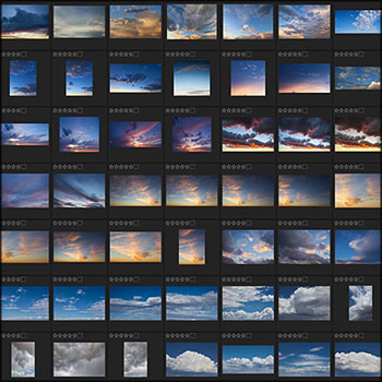 400P各种时间段天气天空替换PS高清图片素材