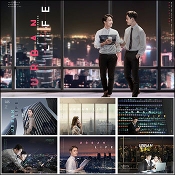 22款都市商务白领企业办公文化PSD分层模板