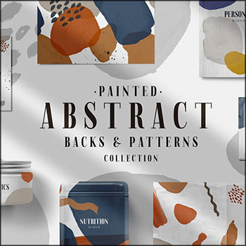 抽象图案和墨水飞溅背景PSD/PAT图案/PNG免抠图素材