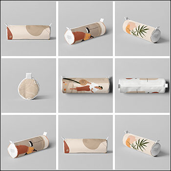 文具盒笔袋文具袋VI智能贴图样机PSD分层模板