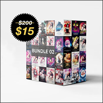 33款高级夏季派对海报传单PSD分层模板