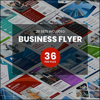 36款公司企业商业传单PSD分层模板