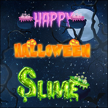 万圣节惊恐卡通字体效果恐怖特效PSD图层样式海报素材模板含字体