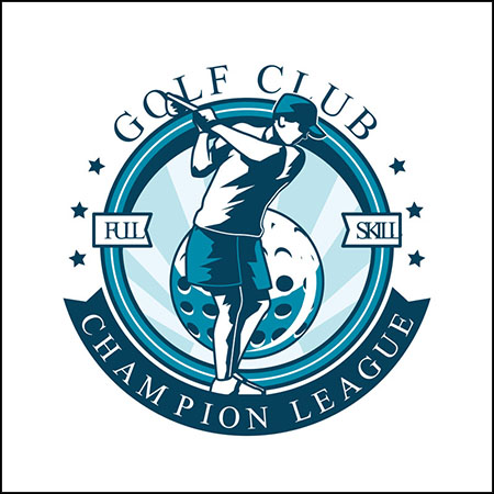 2款自行车骑行和高尔夫球LOGO标志第一素材网矢量模板精选