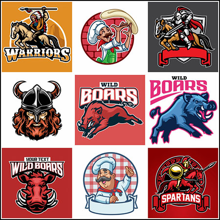 10款企业品牌LOGO标志徽标第一素材网矢量模板精选