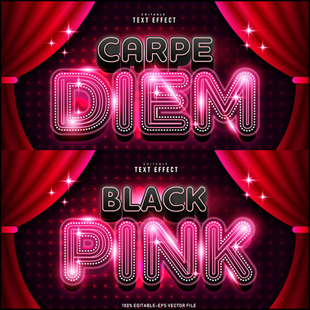 电影风格艺术字第一素材网矢量模板精选